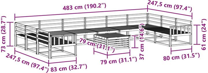 Produktbild vidaXL Outdoor-Sofa