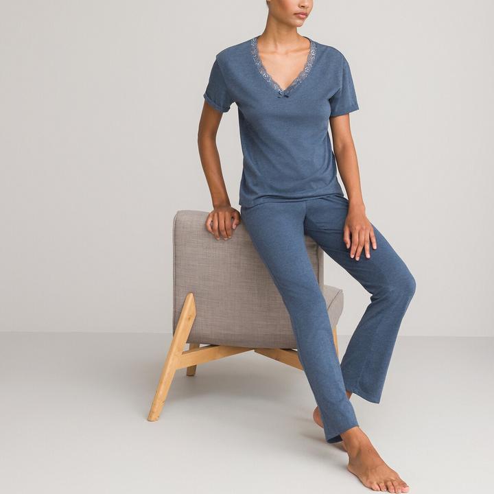 Image du produit La Redoute Collections Pyjama en jersey à manches courtes (36, 38)