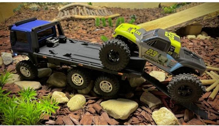 Actual product image Absima CR18P Tow Truck 6x6 Brushless 1:18 RC model truck electric crawler four-wheel drive (RTR Ready-to-Run)
