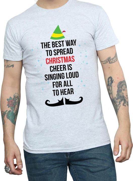 Produktbild Elf Christmas Cheer Text TShirt (XXL)