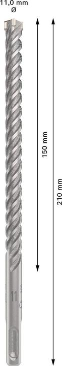 Productafbeelding Bosch Professional Zubehör PRO SDS plus-5X hamerboor, 11 x 150 x 210 mm (11 millimeter)