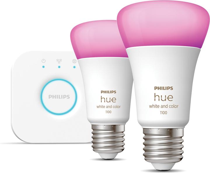 Produktbild Philips Hue Starter Kit (E27, 1100 lm, 2x)