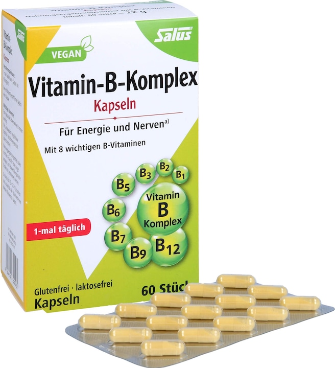 Image du produit Salus Complexe de vitamines B caps (60 pièce(s), Capsules, 52 g)