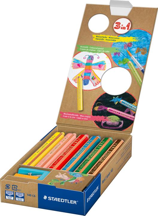 Produktbild Staedtler Buntstift Noris junio 6ST (Mehrfarbig, 6 x)