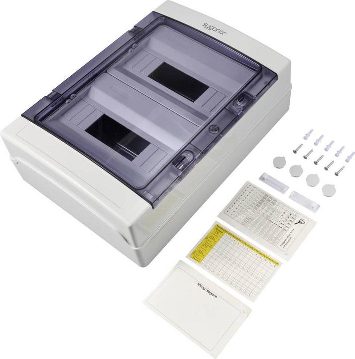 Actual product image Sygonix SY-6696060 Kleinverteiler Oberflächenmontage Anzahl Teilungen = 24 Anza