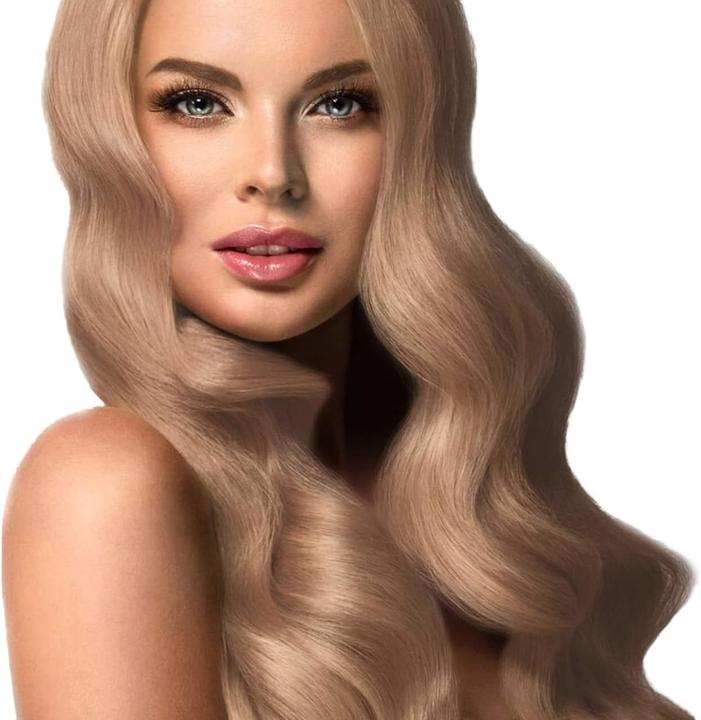 Actual product image Hair2heart Premium nanoring Real Hair Extensions Smooth 100 Strands 1g 60cm Honey Blonde (Honey blonde, 60 cm)
