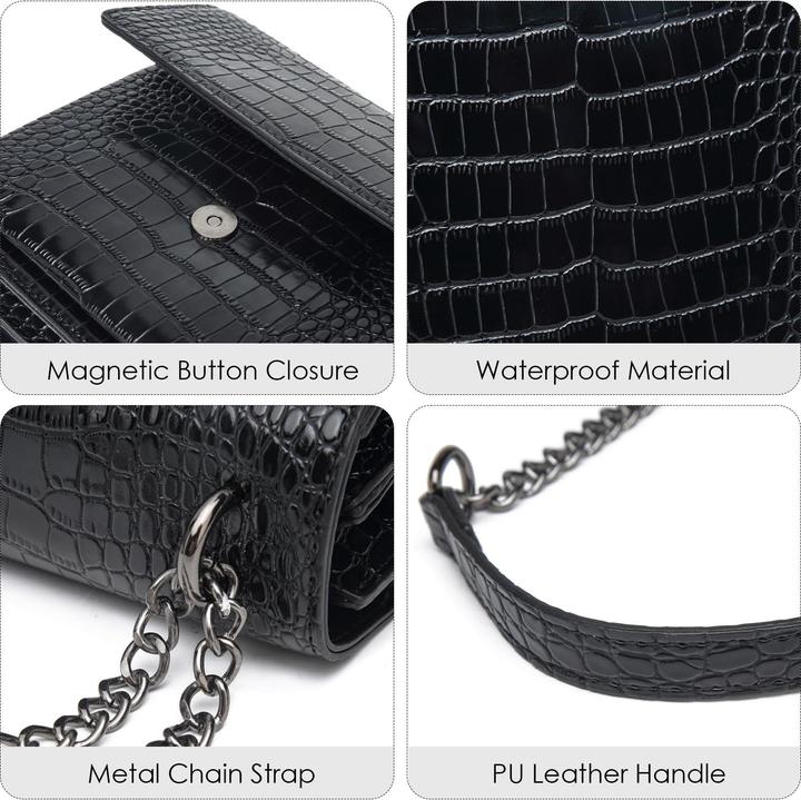 Produktbild Only-Bags.Store Kleine Umhängetasche - Umhängetasche mit Kettenschulterriemen