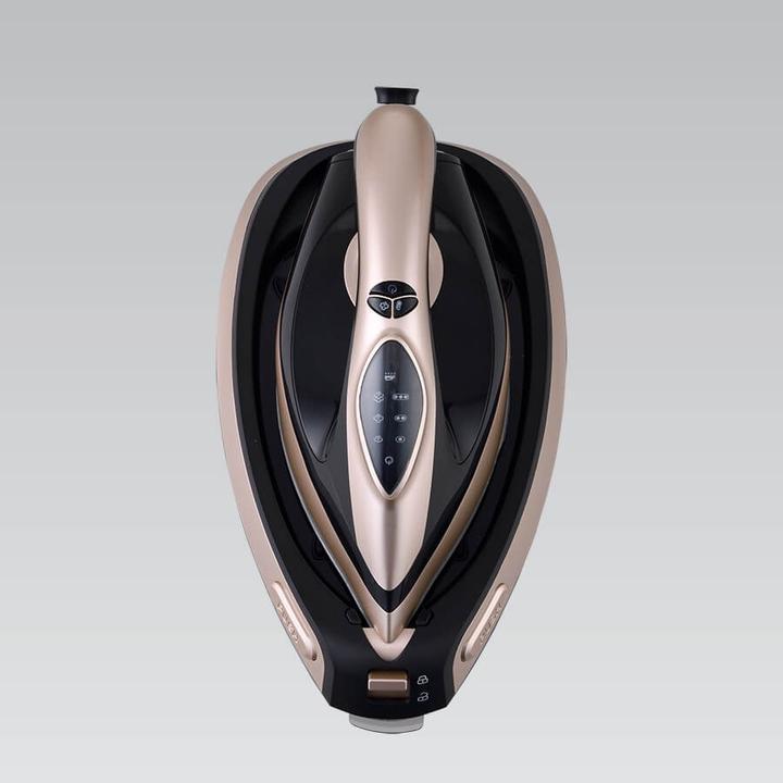 Actual product image Maestro MR-320C Dampfbügelstation 2400 W 1 5 l Keramik-Bügelsohle Schwarz Rosa-Goldfarben (2400 W)