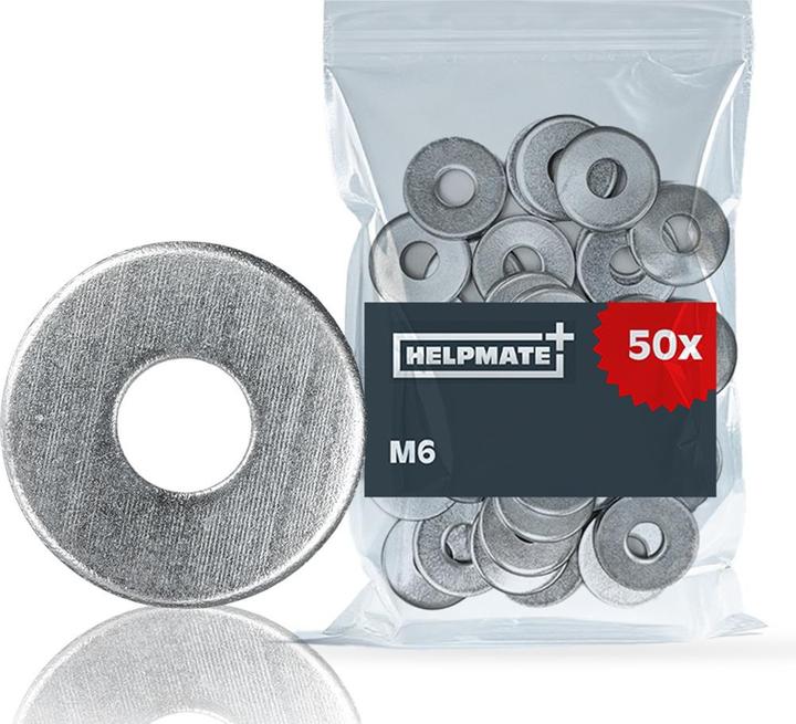 Immagine prodotto Helpmate Karosseriescheibe, 6,4 × 18 × 1,60 mm, Stahl, verzinkt, DIN 9021 (M6)