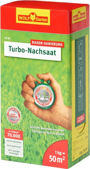 Actual product image Wolf-Garten Lawn seed Turbo Reseed LR 1 kg 50 m (Lawn reseed)