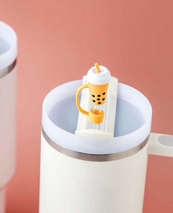 Actual product image I Am Creative Silikon Trinkhalm-Abdeckung passend für Trinkflaschen, Stanley