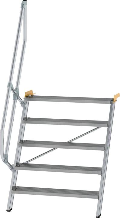 Productafbeelding Munk Trap 60ï¿½ tredebreedte 1000 mm 5 treden aluminium geribbeld (100 cm)
