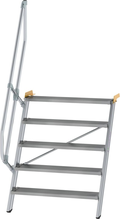 Actual product image Munk Stairs 60 tread width 1000 mm 5 treads aluminium ribbed (100 cm)