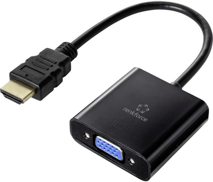 Produktbild Renkforce HDMI VGA Adapter 0.15 m (VGA, HDMI, 4.50 cm)