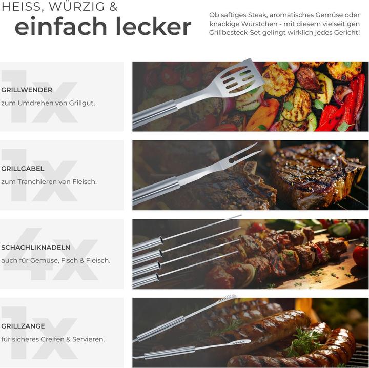 Produktbild tectake Grillbesteck