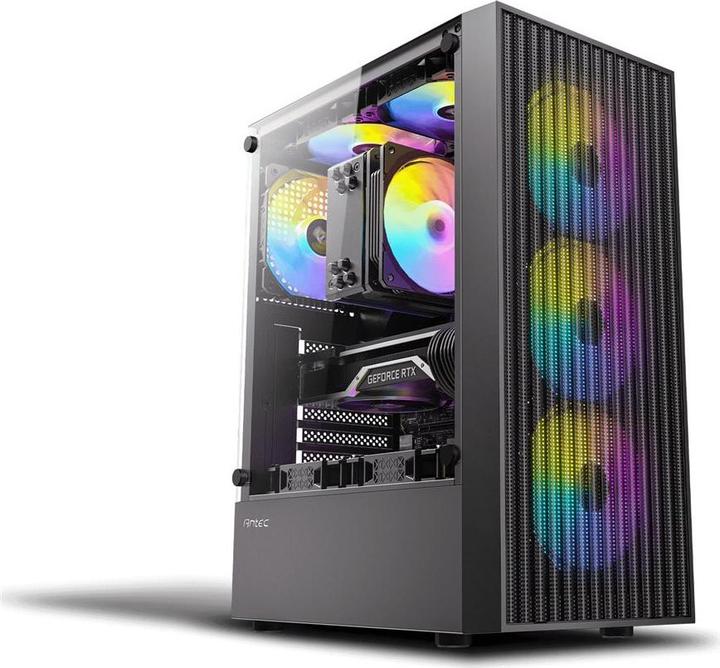 Immagine prodotto Antec Boitier Moyen Tour Atx Ax27 Elite RGB Avec Panneau Vitré (Noir) (ATX, ITX, mATX)