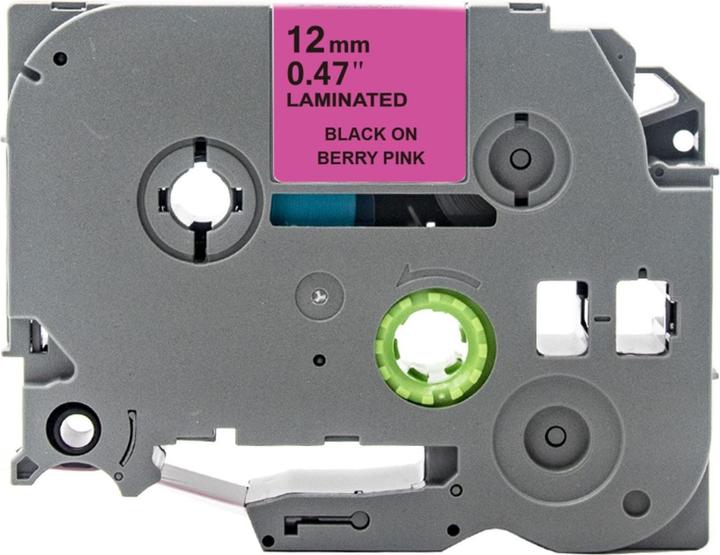 Image du produit Hermex Alternatives Etikettenband zu Brother TZe-MQP31 Beschriftungsband (1.20 cm, Noir, Pink)