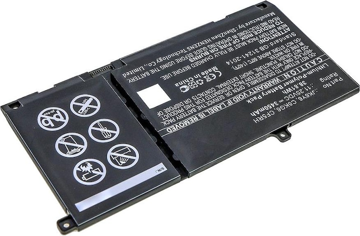 Actual product image Dell Battery, 40WHR, 3 Cell (3 Cells)