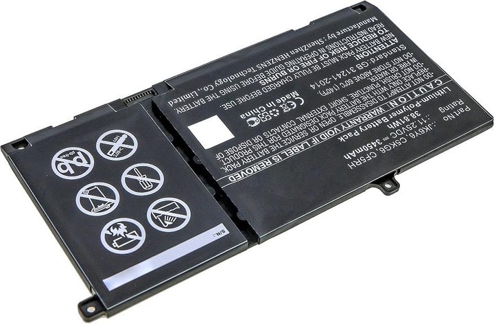 Actual product image Dell Battery, 40WHR, 3 Cell (3 Cells)
