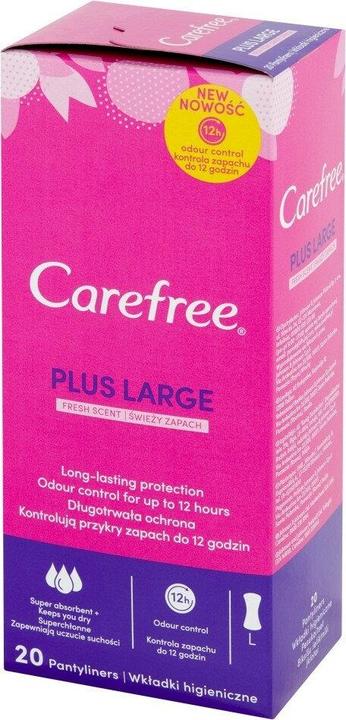 Carefree Plus Large Panty Liners Fresh Fragrance 20Pcs (20 x)