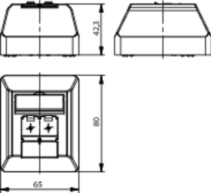 Produktbild Telegärtner AMJ45 8/8 K AP Cat.6A