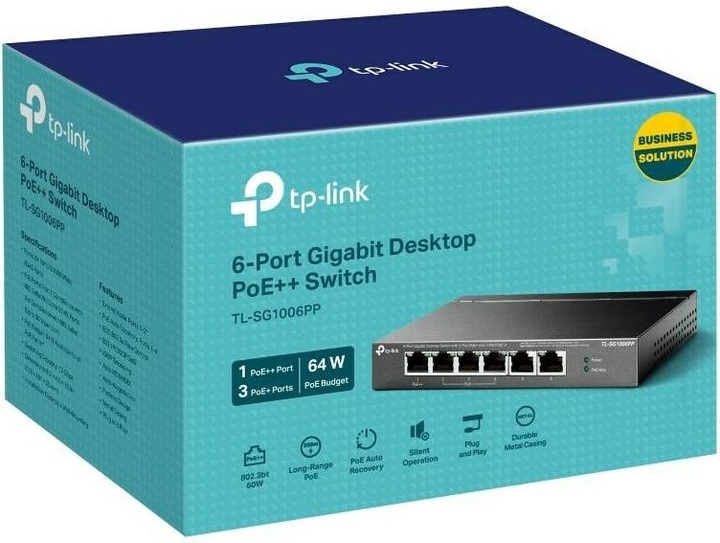 Produktbild TP-Link TL-SG1006PP - Gigabit-PoE-Switch (6 Ports)
