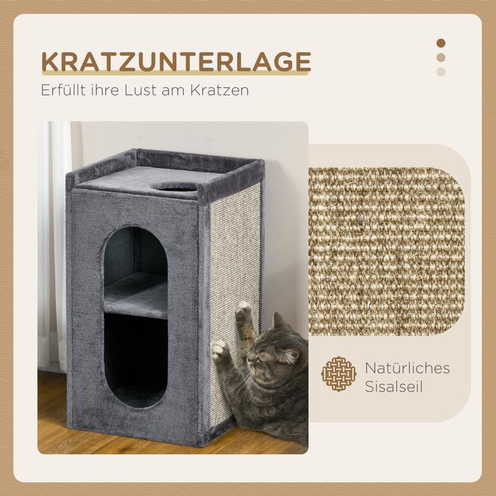 Actual product image PawHut Cat scratching post (81 cm, Grey)