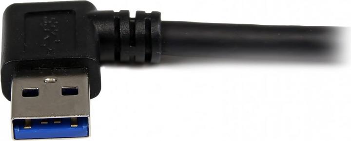 Image du produit StarTech Câble USB 3.0 SuperSpeed de 1m A vers B à angle droit - Noir - Câble de connexion USB3.0 - Mâle/... (1 m, USB 3.2 Gen 1)