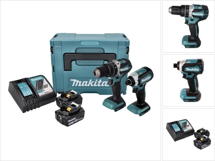 Actual product image Makita DLX2180TJ Set (Rechargeable battery operated)