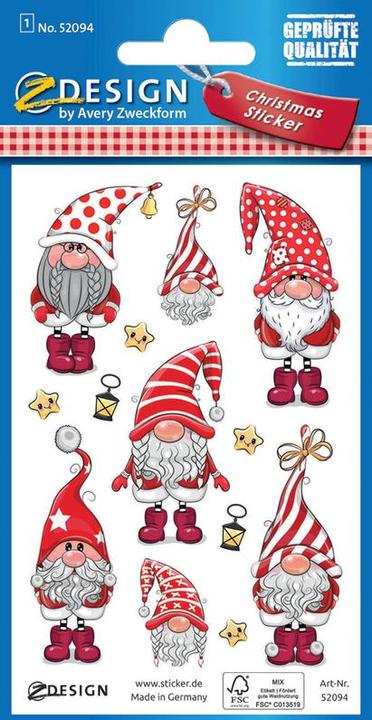 Produktbild Z-Design Weihnachtssticker (21 Sticker)