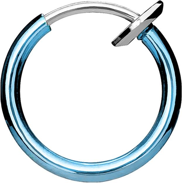 Immagine prodotto Star Piercing Anello naso finto azzurro con rivestimento in titanio (Acciaio chirurgico 316L, senza ottone)