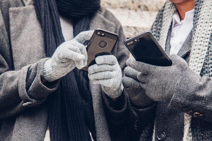 Produktbild Moshi Digits Touchscreen Gloves - Light Gray (S) (S, M)