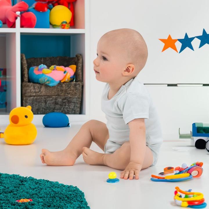 Produktbild La Loona LaLoona Baby-Bodys & Wickelbodys Baby Body Kurzarm OEKO-TEX® 6er Pack - Salbeigrün Grau (74, 80)