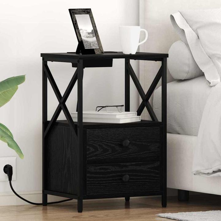 Actual product image vidaXL Bedside table (31 x 40 x 60 cm)