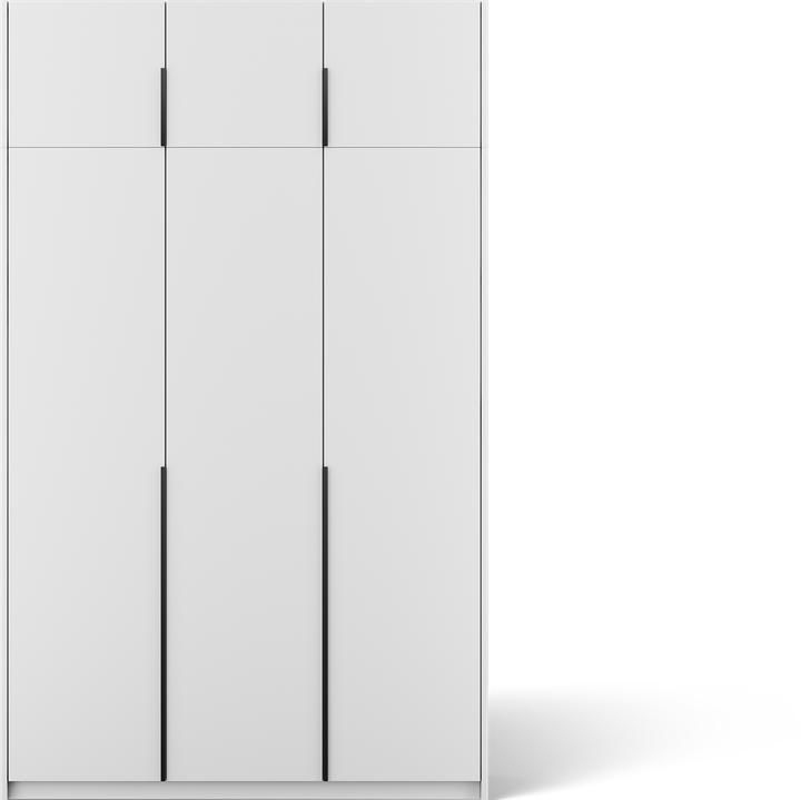 Produktbild ADRK Furniture Bregma III Drehtürenschrank mit Aufsatz (148 x 58 x 250 cm)