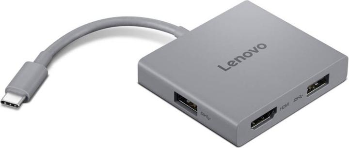 Actual product image Lenovo USB-C 4 in 1 travel hub Gen2 (P) (USB-C, 4 ports)