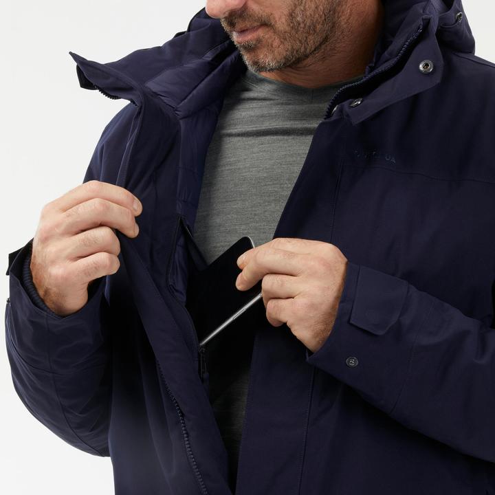 Produktbild Quechua Parka Winterjacke Herren warm bis -10 °C wasserdicht Winterwandern - SH500 blau (3XL)