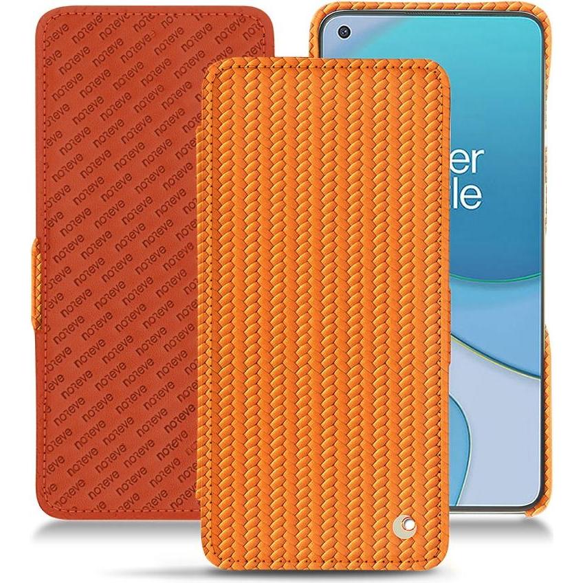 Noreve Lederschutzhülle horizontal (OnePlus 8T), Smartphone Hülle, Orange