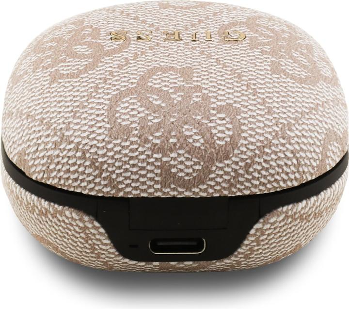 Actual product image Guess Bluetooth Kopfhörer PU 4G Script Logo ENC TWS mit Sprachassistent und 16h Akkulaufzeit (ANC, 16 h, Wireless)