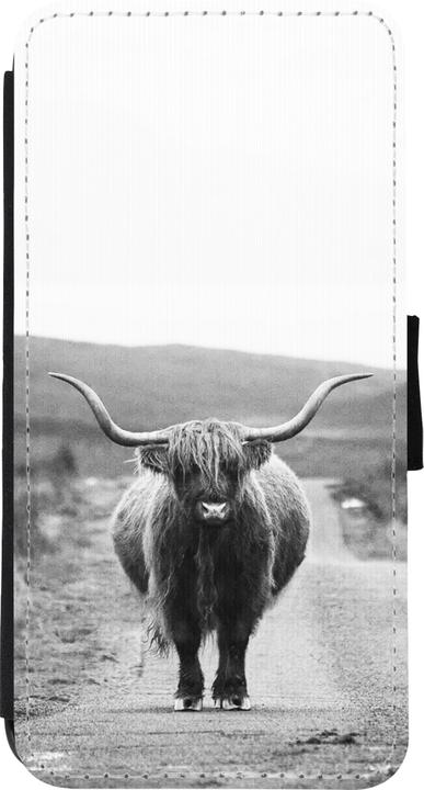 Image du produit PhoneLook Coque Wallet noir Highland cattle (Apple iPhone XR)