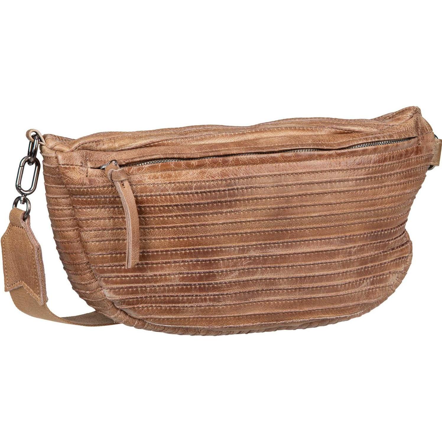FredsBruder, Handtasche, Layer Umhängetasche Leder 38 cm, Braun