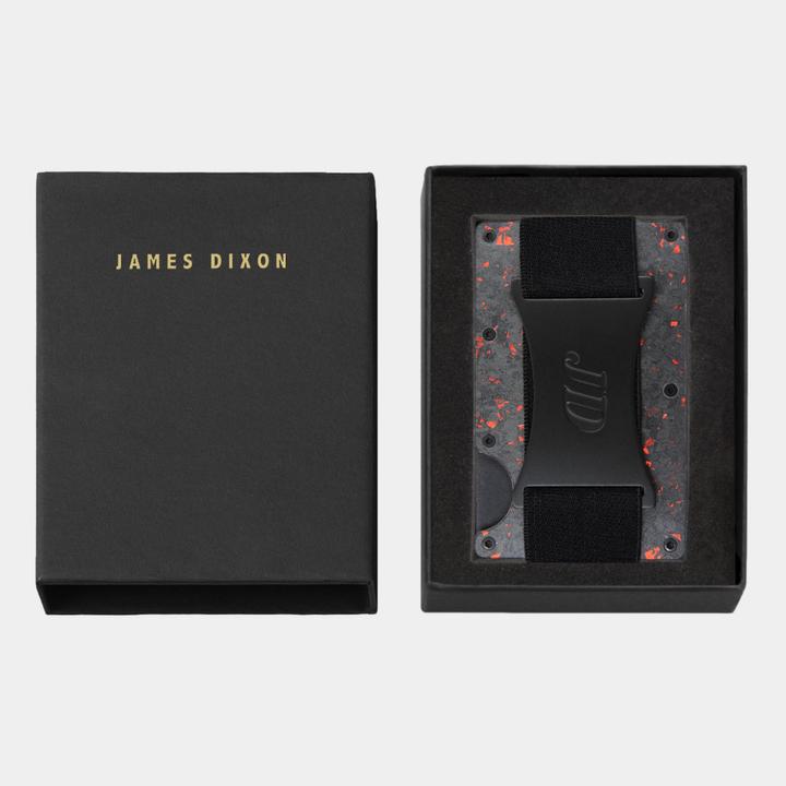 Actual product image James Dixon Forged Carbon - Matt Black Red - Money Band
