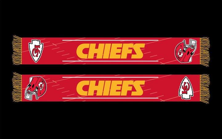 Immagine prodotto Great Branding Sciarpa Kansas City Chiefs HD in maglia jaquard 145 x 20 cm