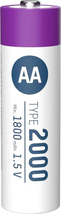Actual product image Ansmann Li-Ion Premium battery (4 pcs., AA, 1800 mAh)