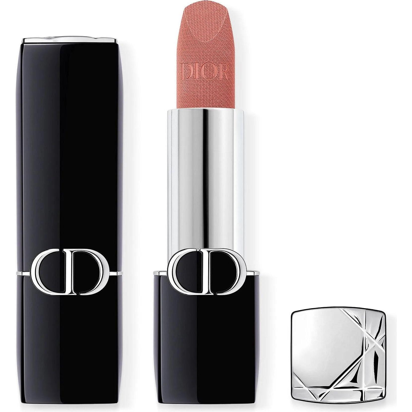 Dior, Lippenstift + Lipgloss, Rouge New Velvet (100 Nude Look)