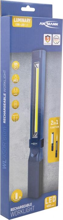 Actual product image Ansmann LED Workshop Light Rechargeable WL450R slim (450 lm)