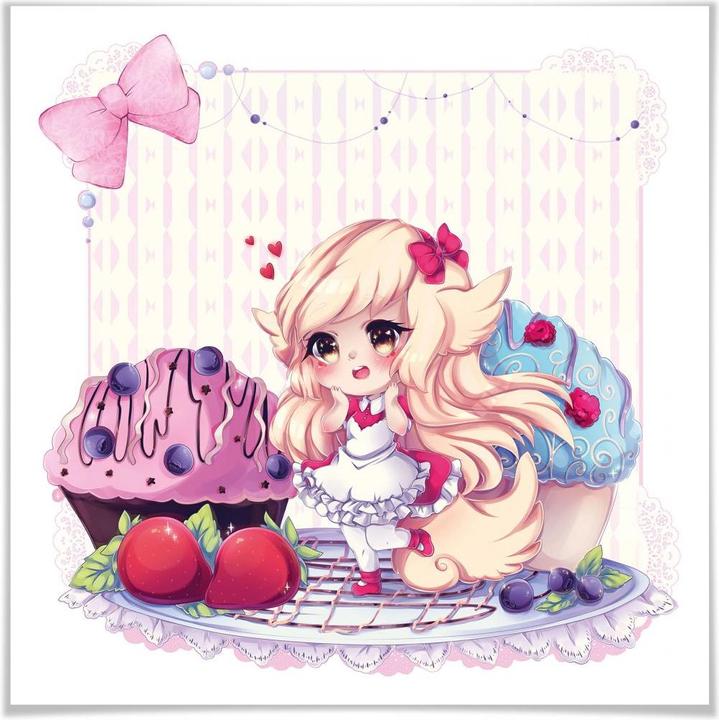 Produktbild Trenddeko La Doll Blanche - Chibi Belle (30 x 30 cm)