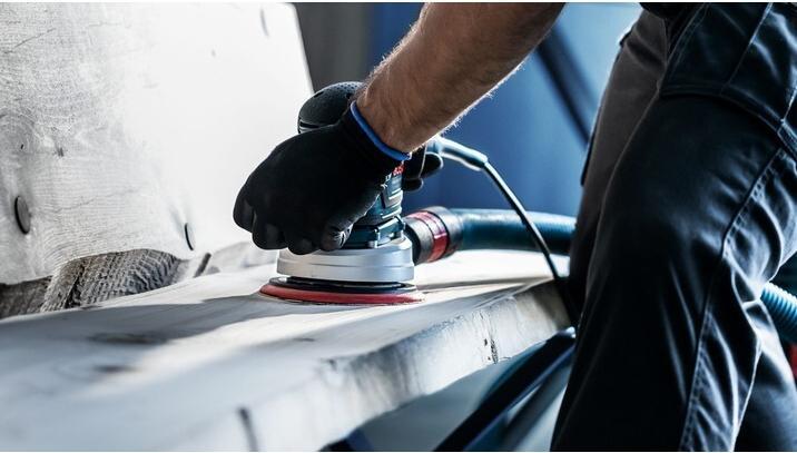 Actual product image Bosch Professional Zubehör Expert M480 sanding net for random orbital sander, 125 mm, G 240, 5 pieces (240)