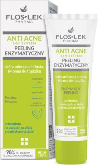 Productafbeelding Floslek Anti-Acne 24H Enzymatische Peeling 50Ml (Reinigende scrub, 50 ml)