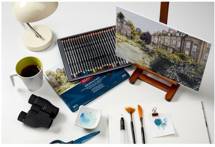 Actual product image Derwent Graphitint pencils, 24 tin
